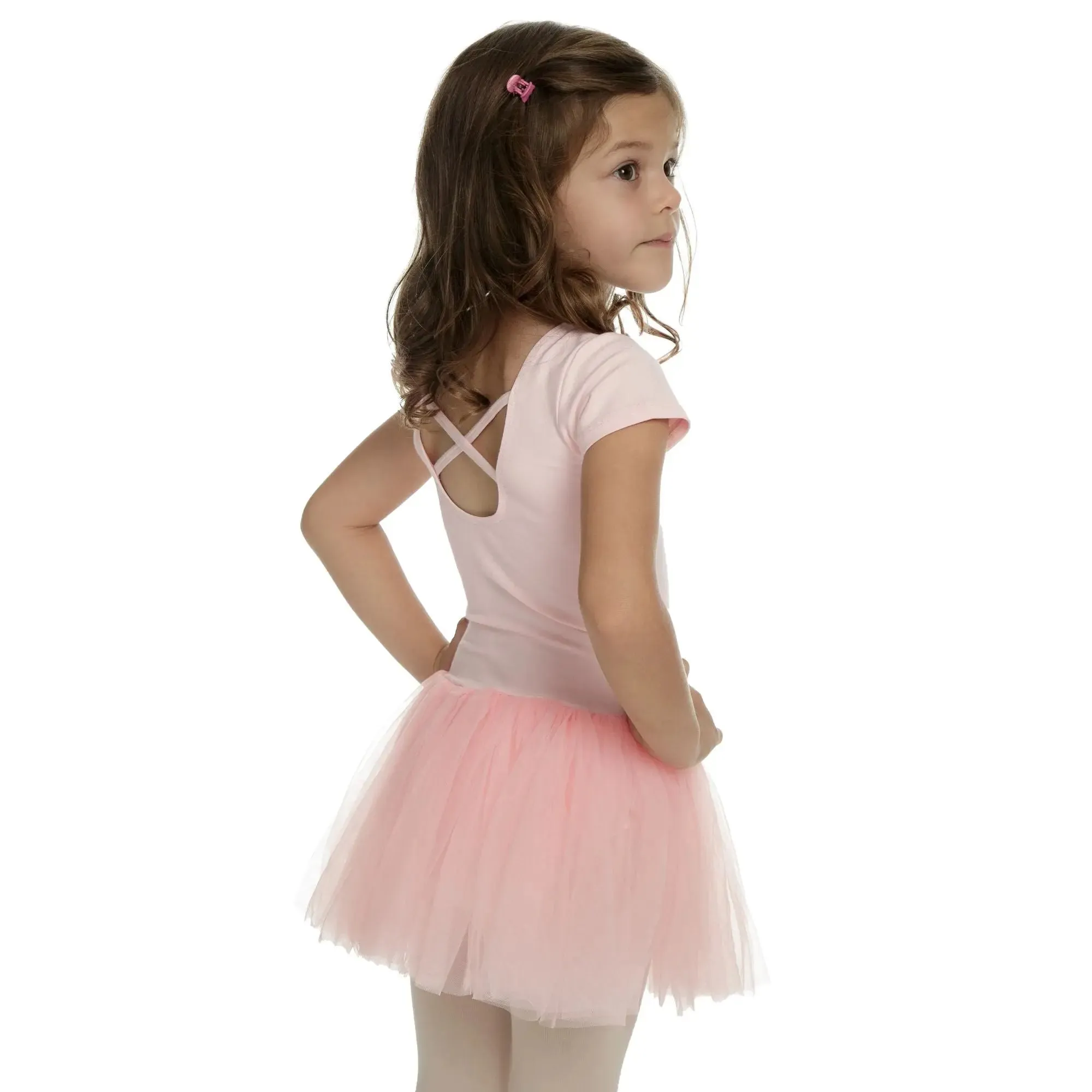 Short Sleeve Leotard Tutu Dress