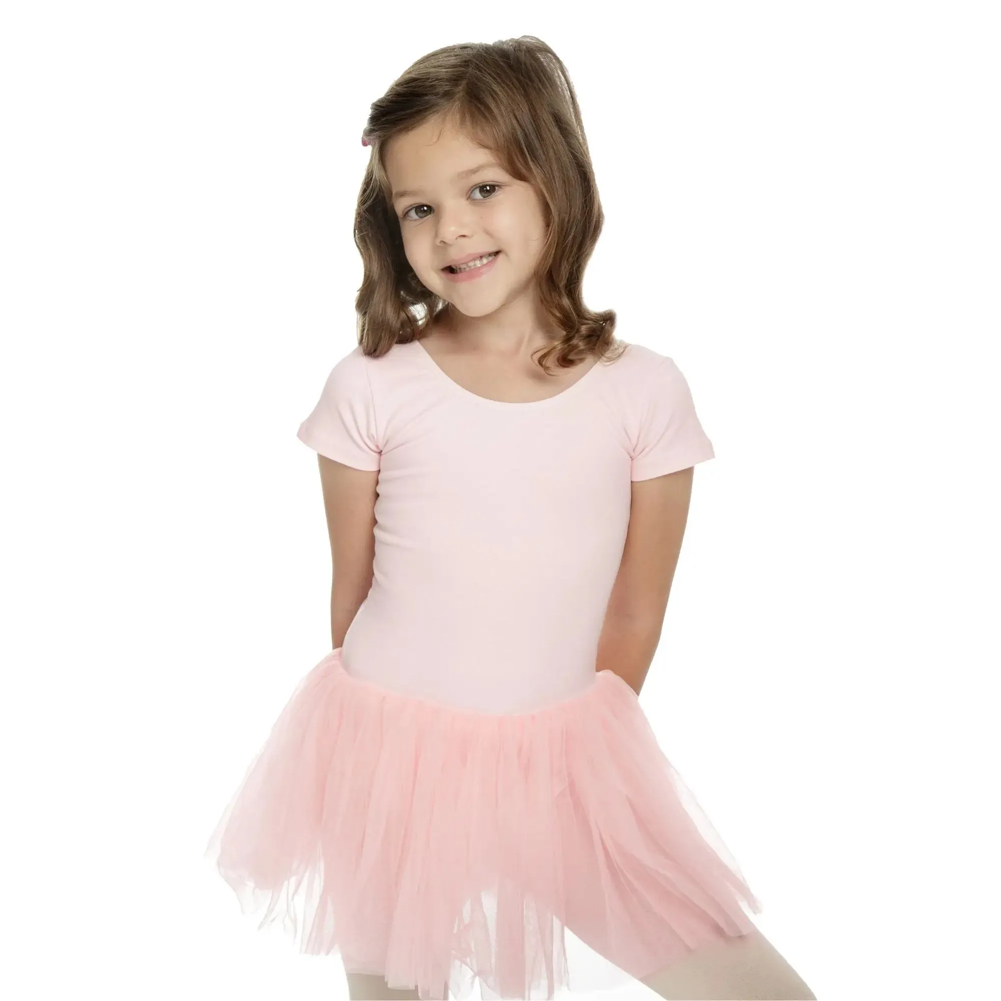 Short Sleeve Leotard Tutu Dress