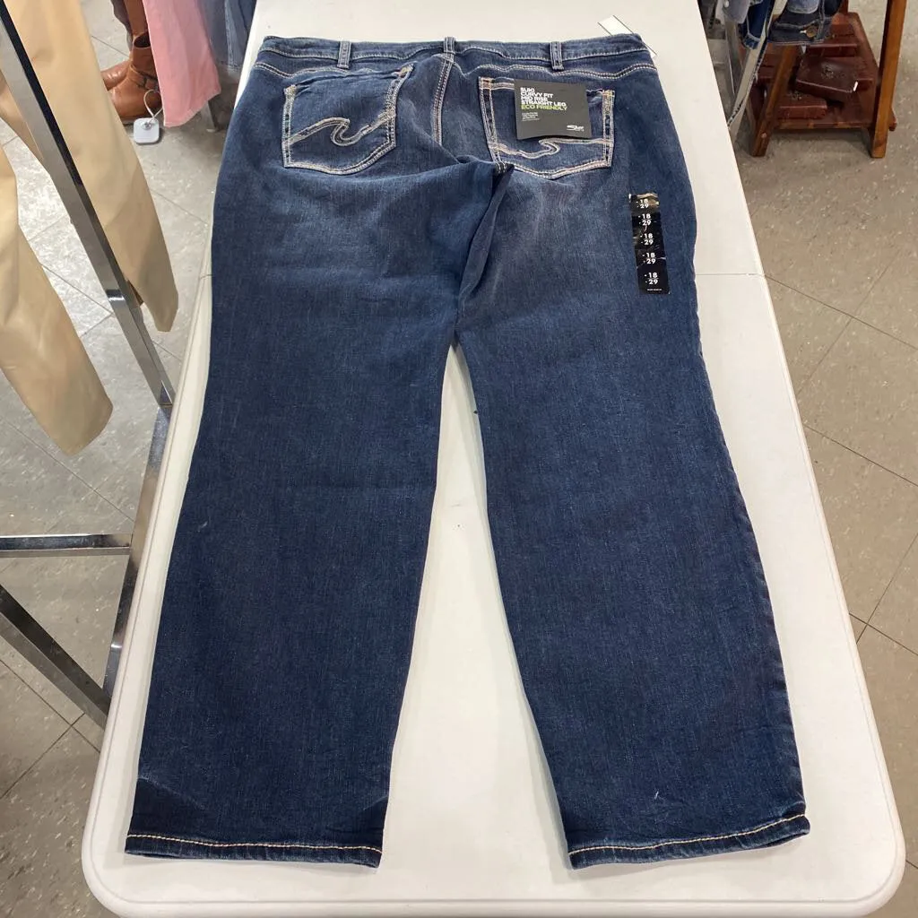 Silver Suki jeans NWT 18