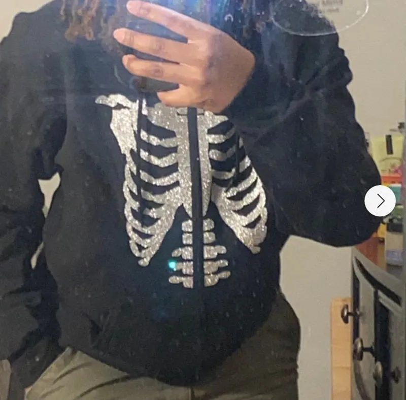 Skeleton Zip Hoodie