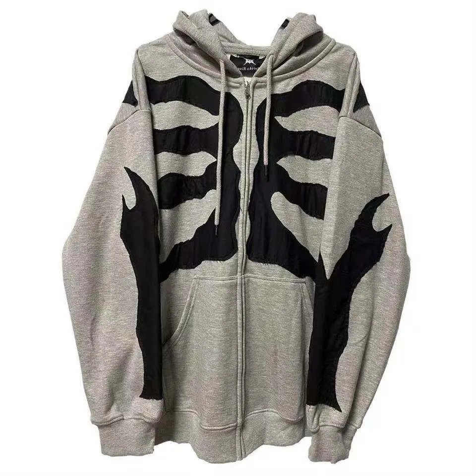 Skeleton Zip Hoodie