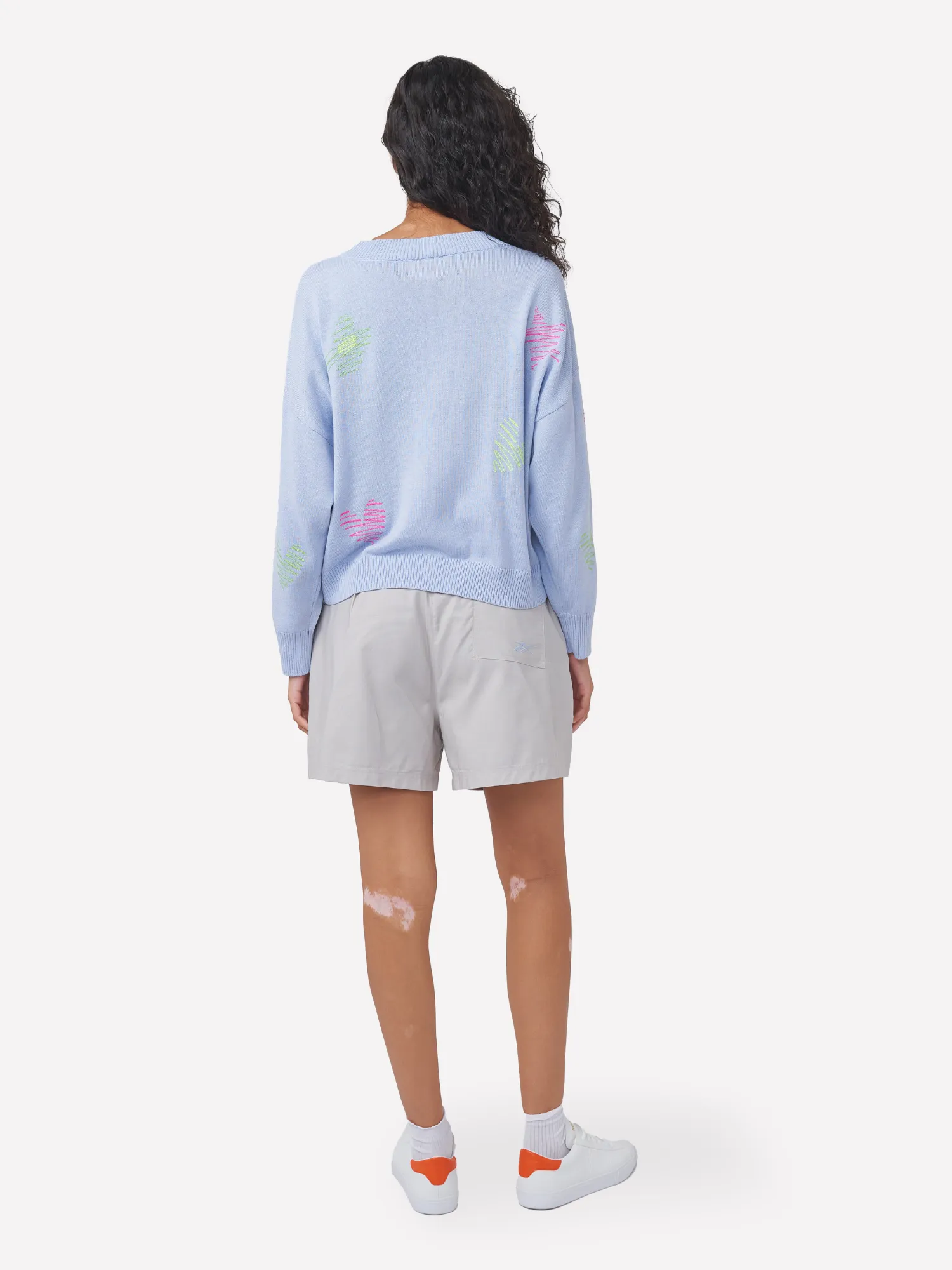 Sketch Embroidered Little Cardigan