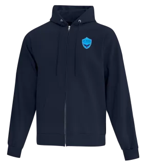 St. Rose Youth Cotton Full Zip Hooded Sweatshirt with Embroidered Left Chest & Personalization