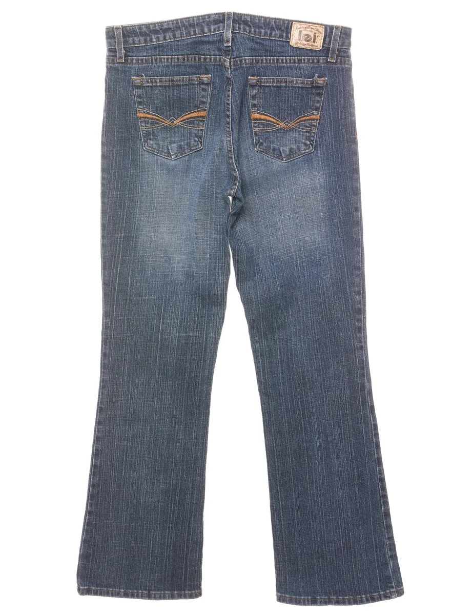 Stone Wash Bootcut Jeans - W32 L31