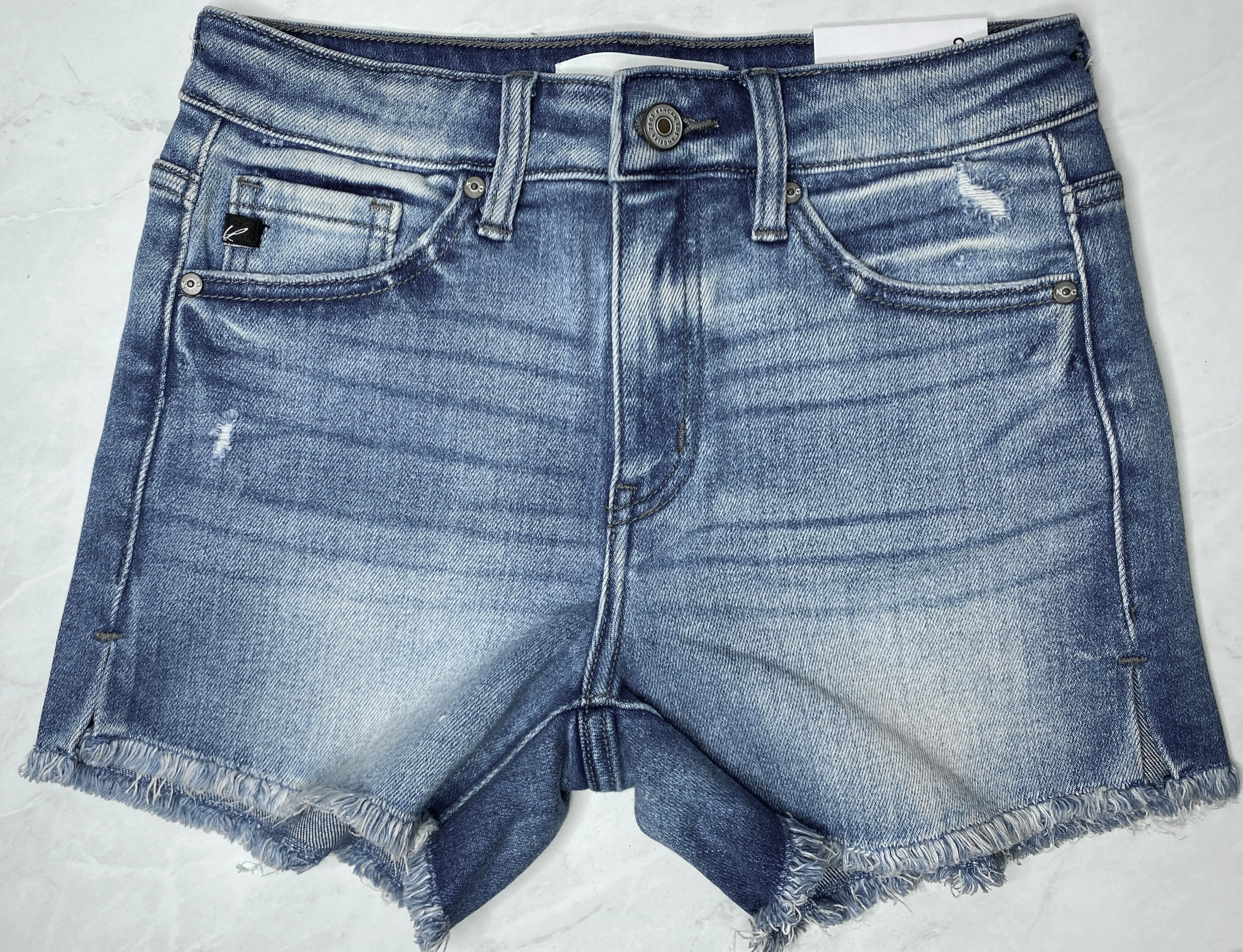 Sunshine And Whiskey Kancan Denim Distressed Shorts