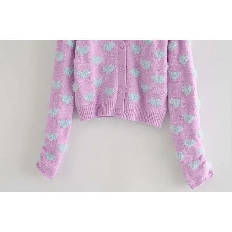 Super chic purple embroidered cardigan