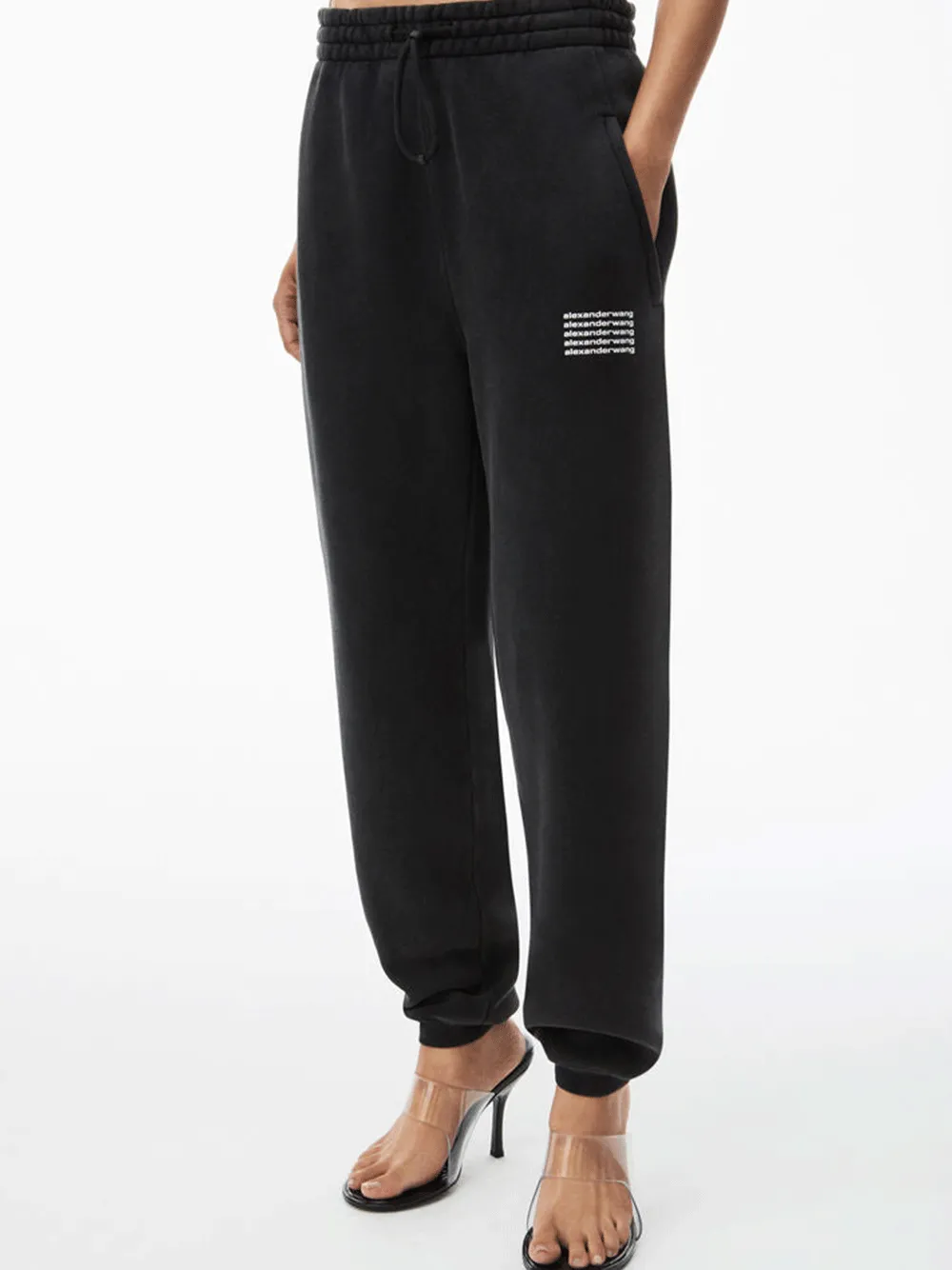 Sweatpant In Acid Wash Dense Fleece