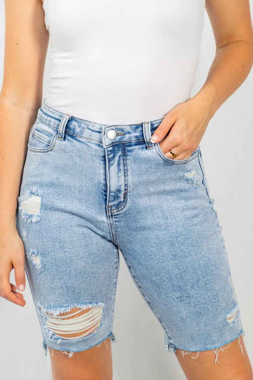 Sweet Summertime Distressed Shorts