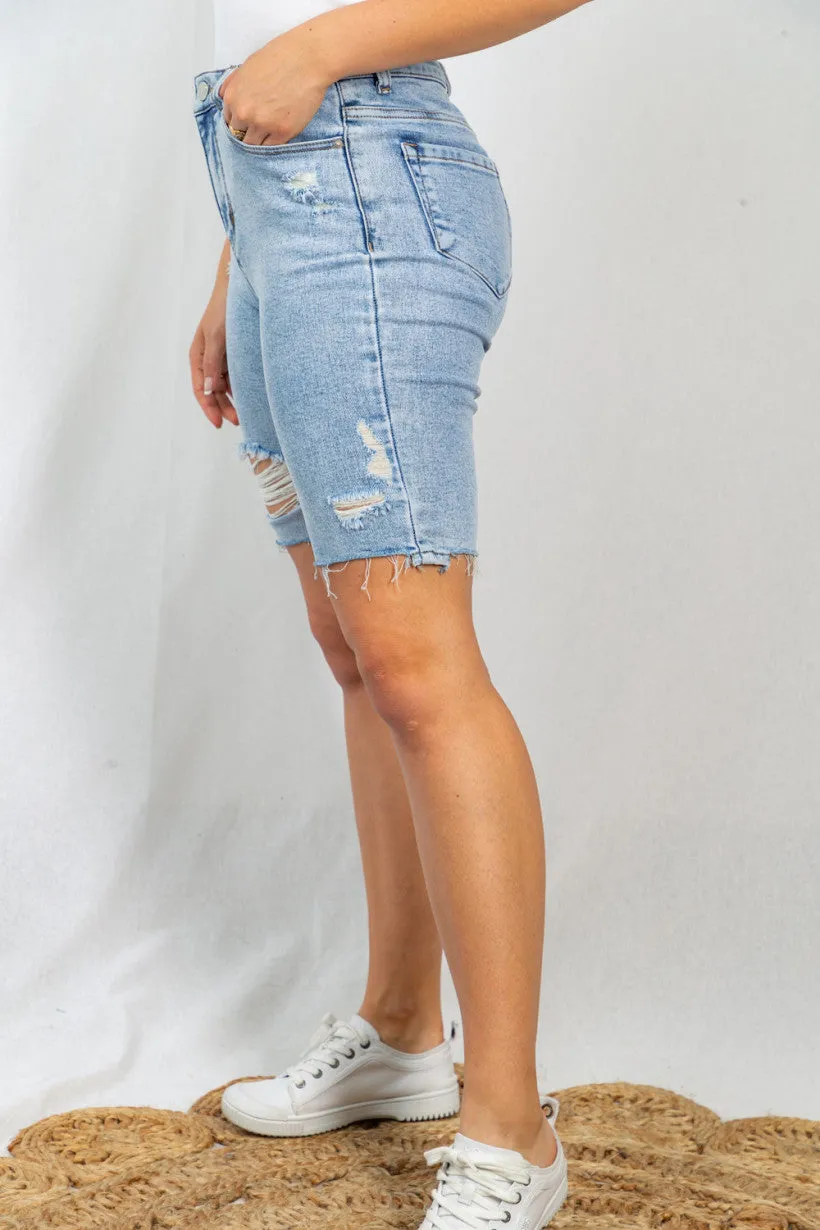 Sweet Summertime Distressed Shorts