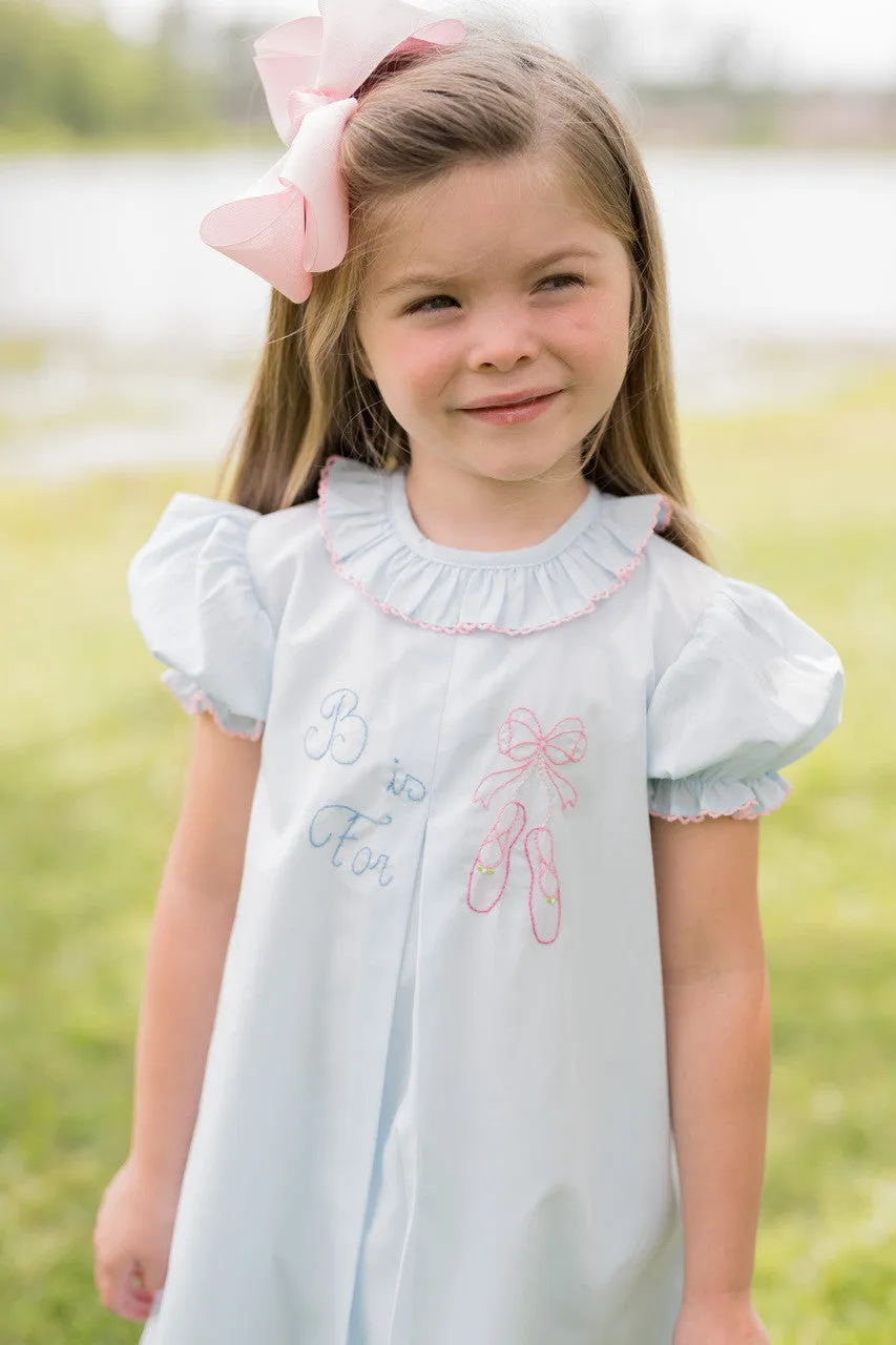 Sydney Dress with B is for Ballet Embroidery