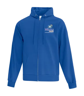 The Miracle League Youth Cotton Full Zip Hooded Sweatshirt with Left Chest Embroidered Logo