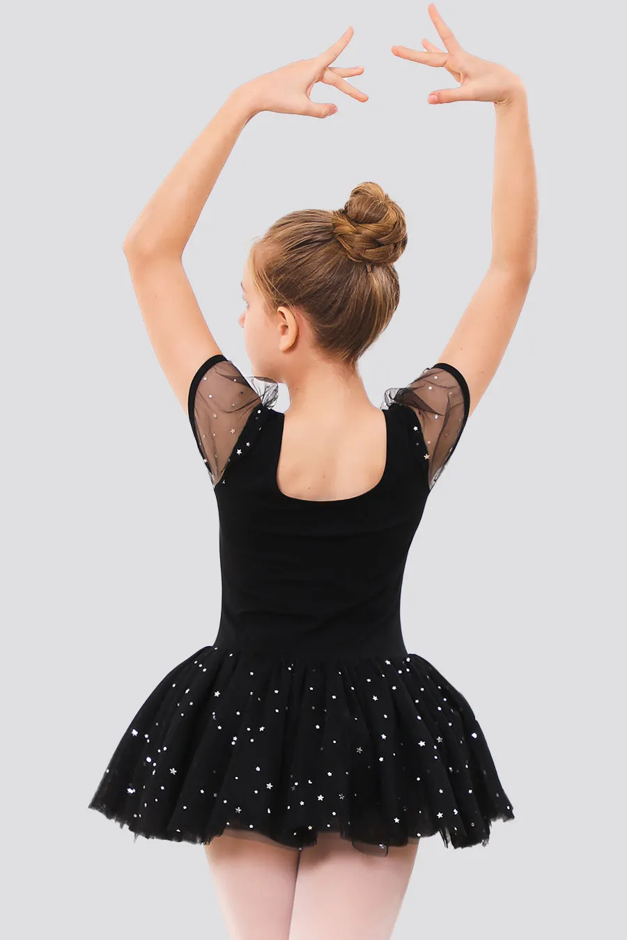 Toddler/Girl's Puff Sleeve Tutu Dress Leotard