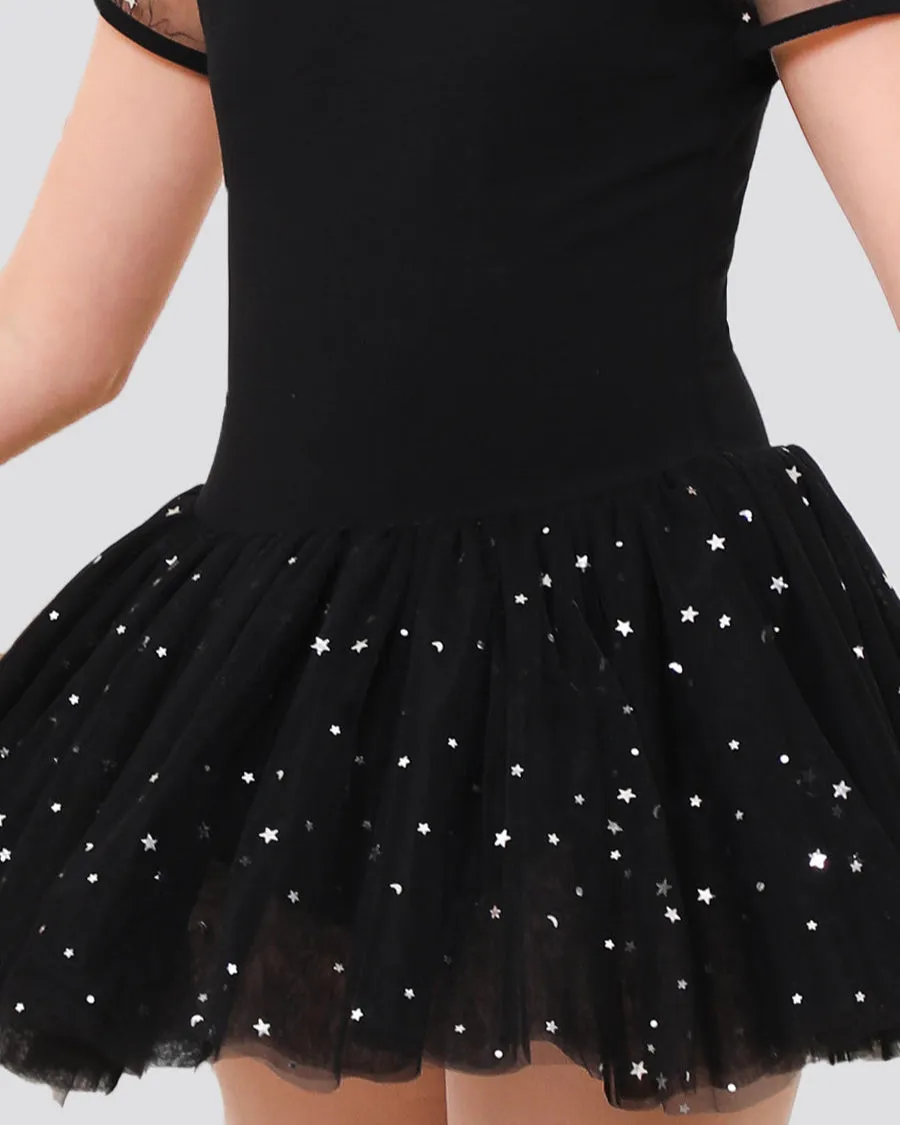 Toddler/Girl's Puff Sleeve Tutu Dress Leotard