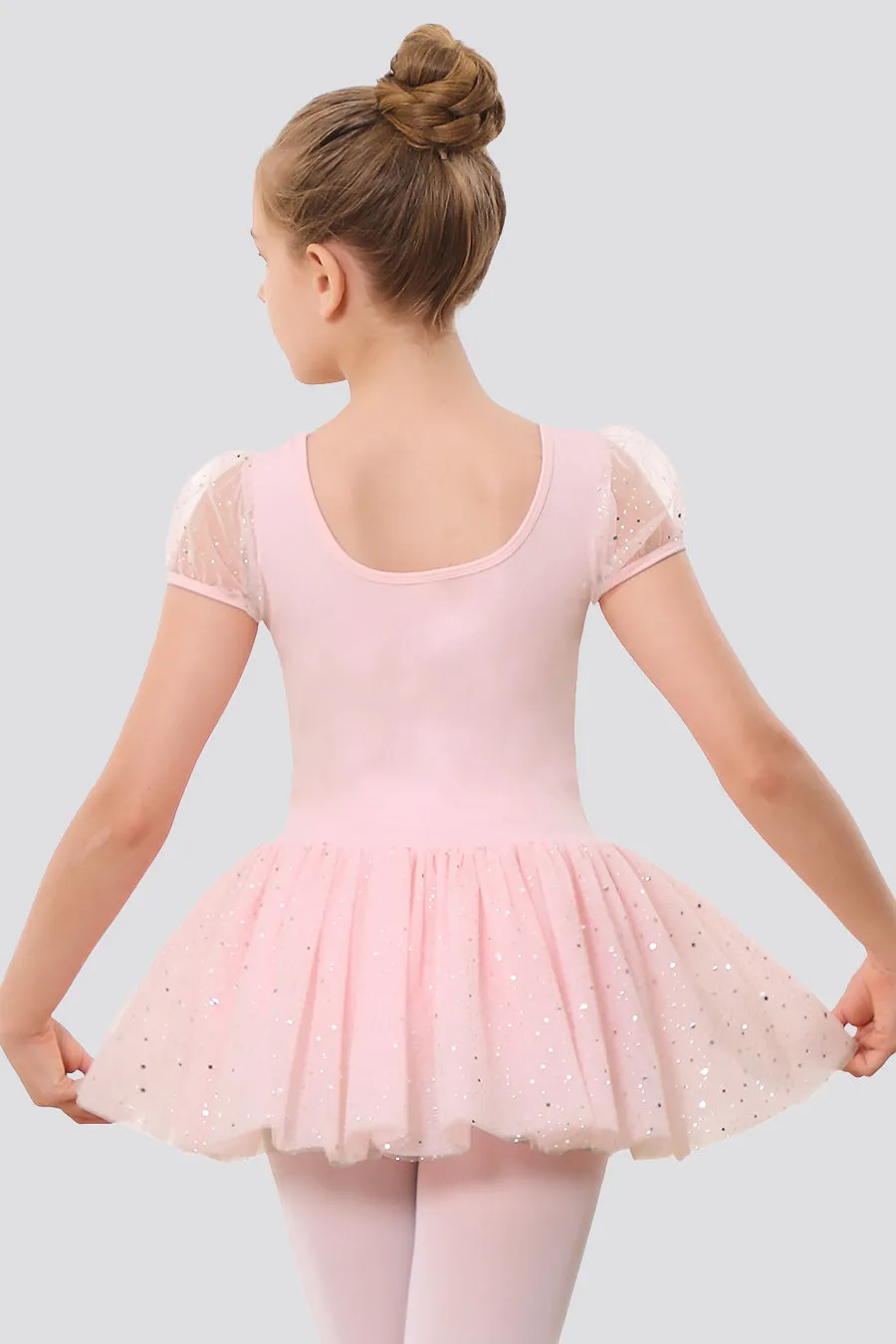 Toddler/Girl's Puff Sleeve Tutu Dress Leotard
