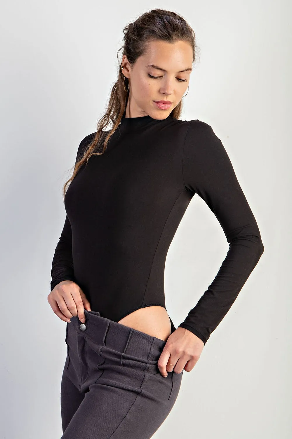 Unbelievable Mock Neck Bodysuit