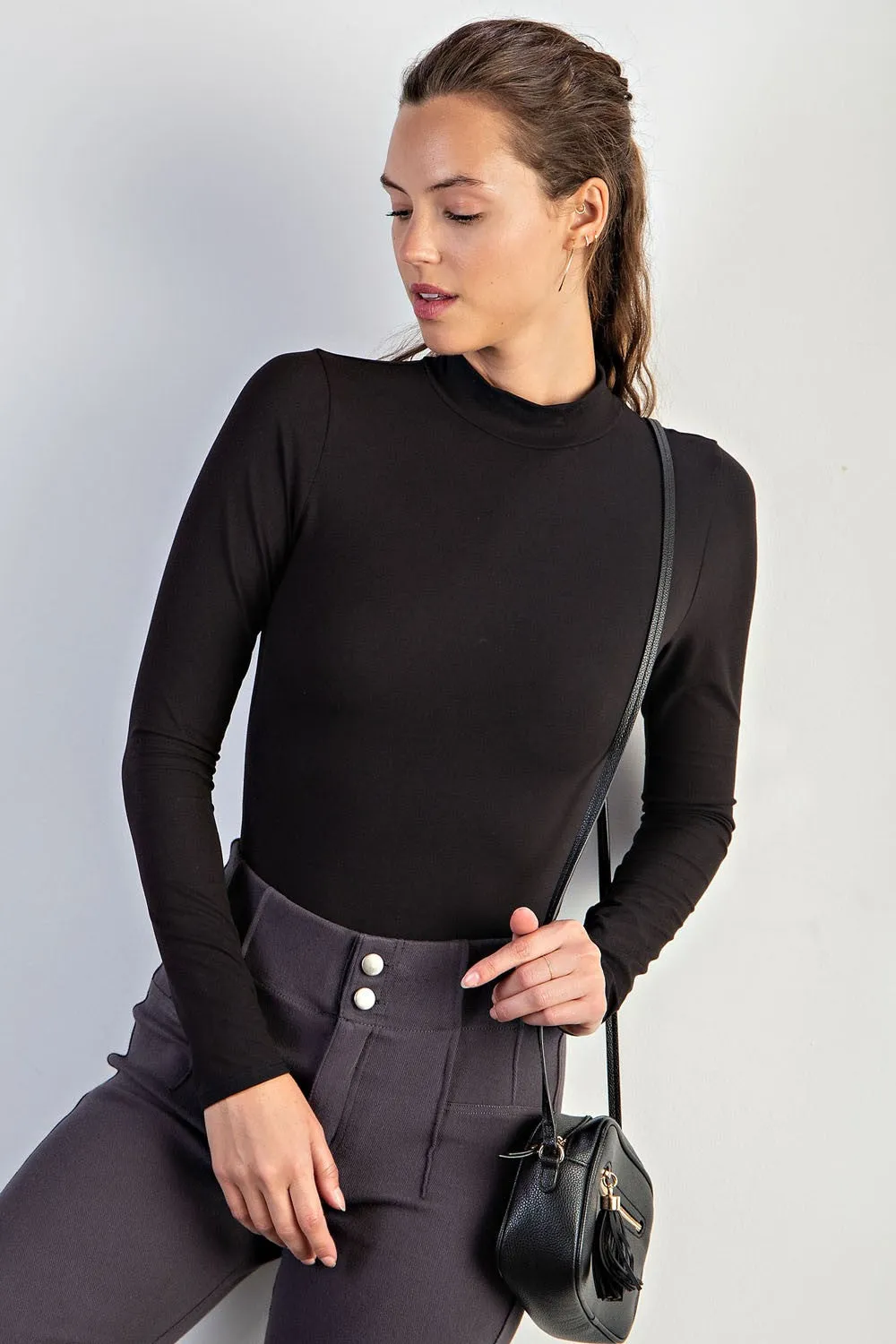 Unbelievable Mock Neck Bodysuit