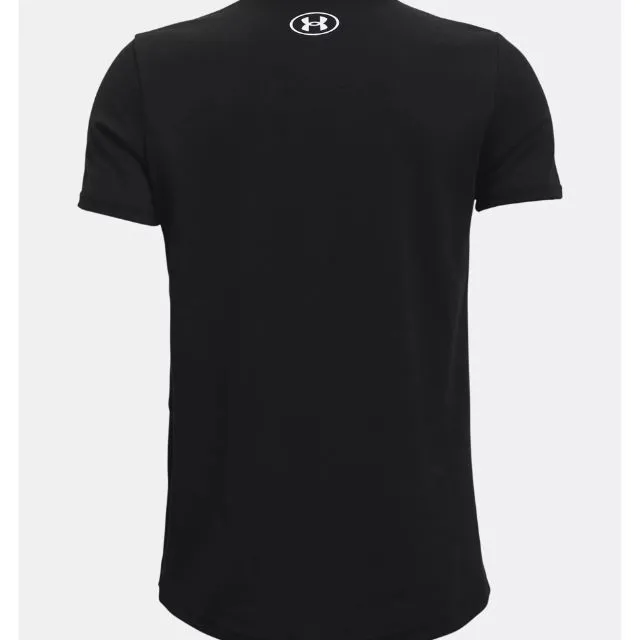 Under Armour Sportstyle Logo Boys Training T-Shirt Black/White