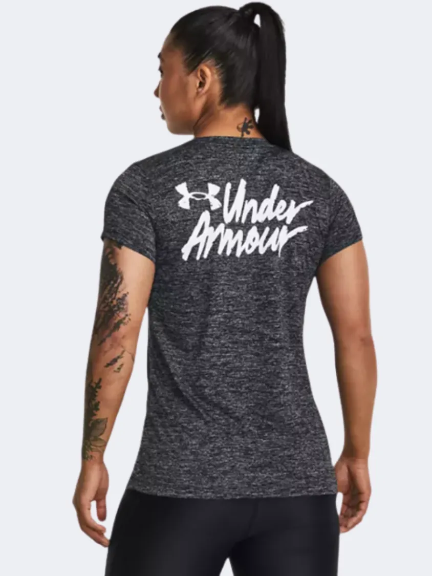 Under Armour Tech Twist Graphic Women Training TShirt Black/White