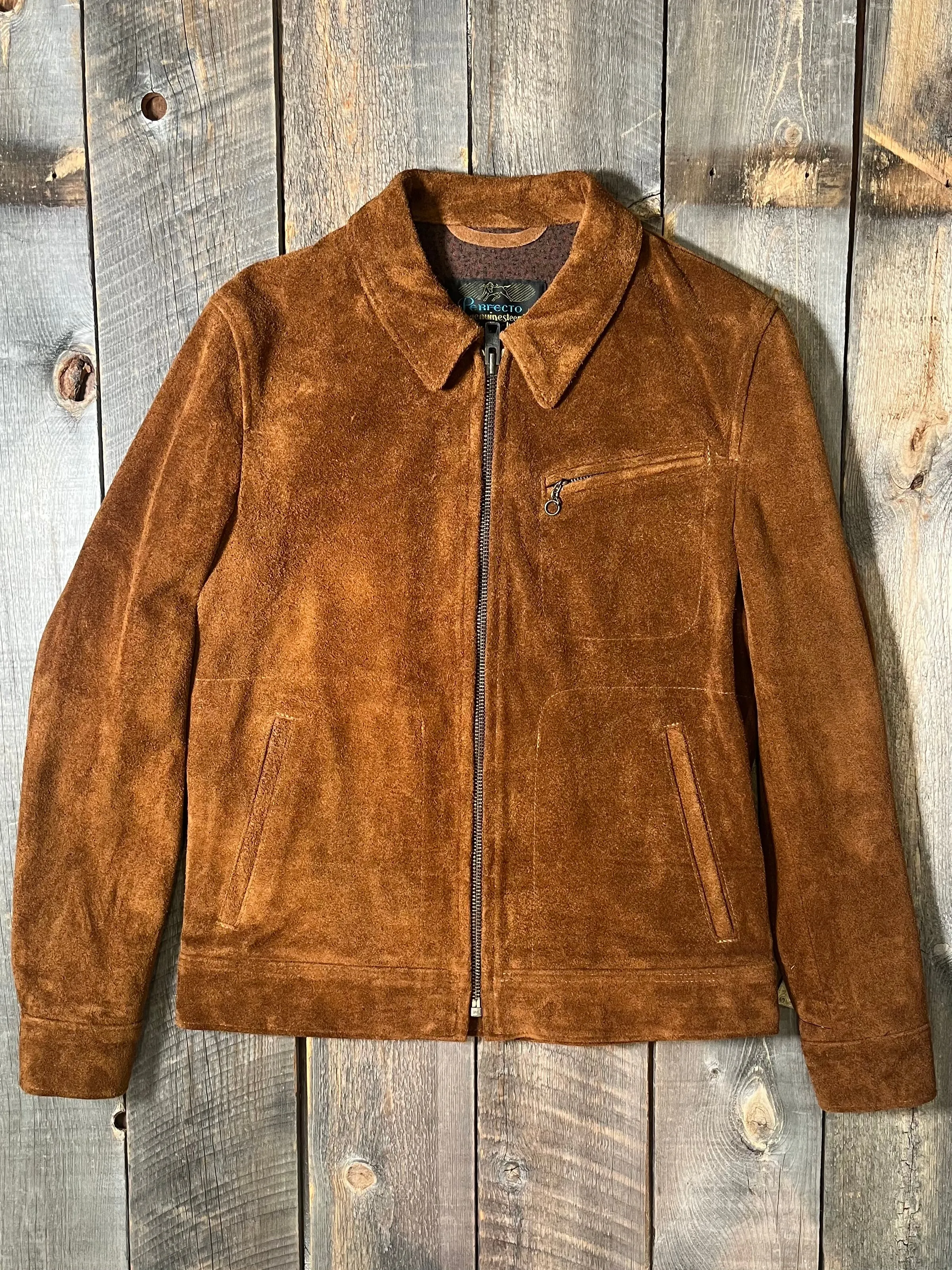 Unlined Rough Out Cowhide Jacket