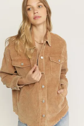 Valery Corduroy Jacket-Camel