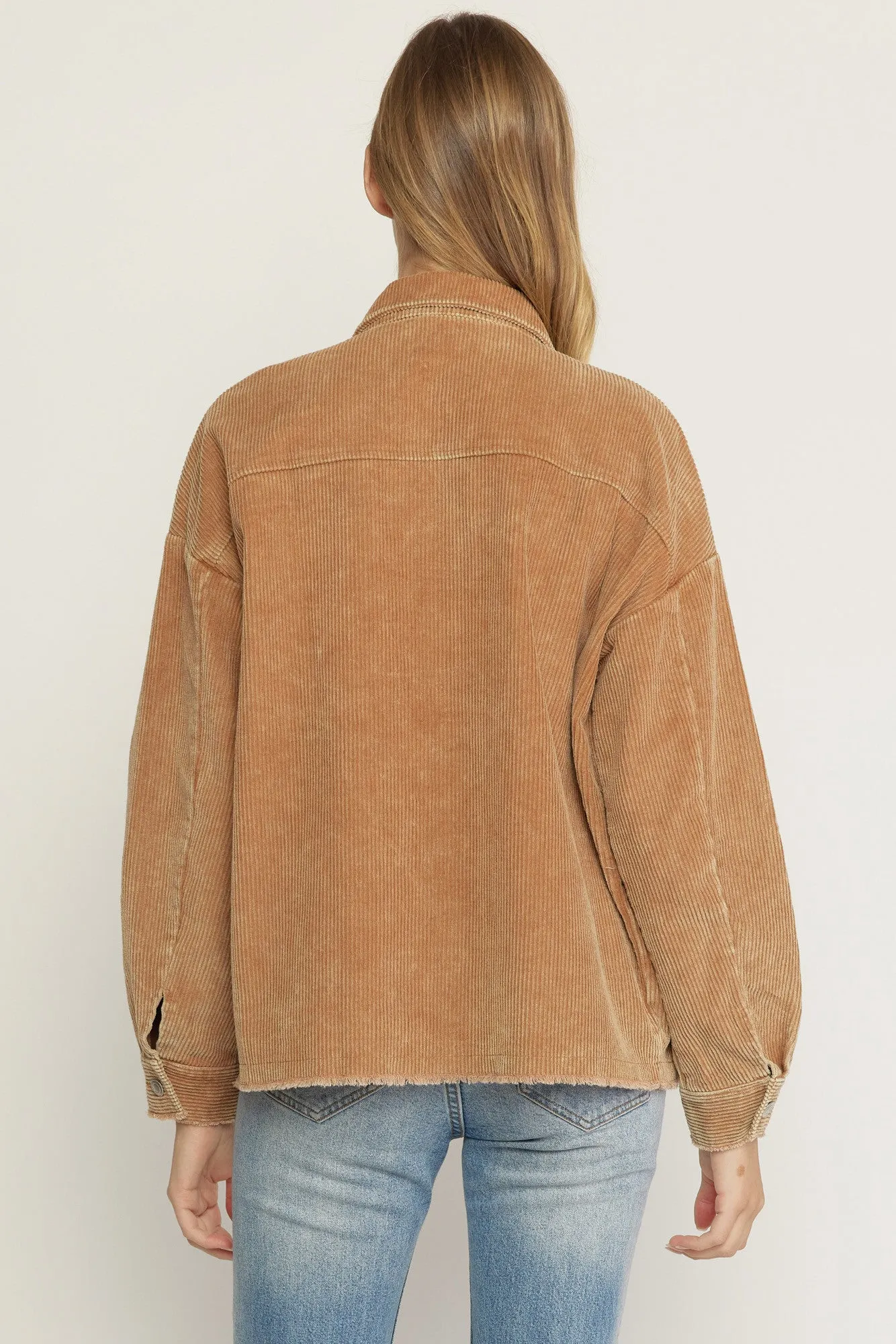 Valery Corduroy Jacket-Camel