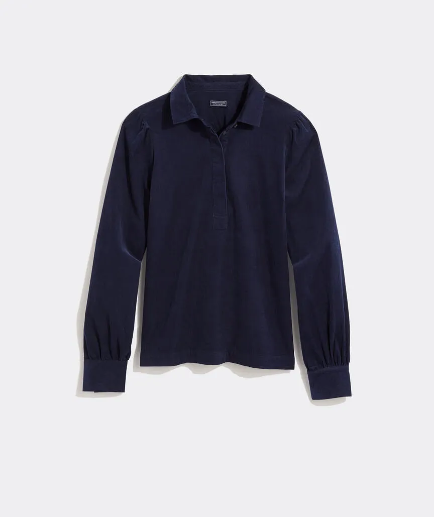 Vineyard Vines - Corduroy Popover Shirt - Nautical Navy