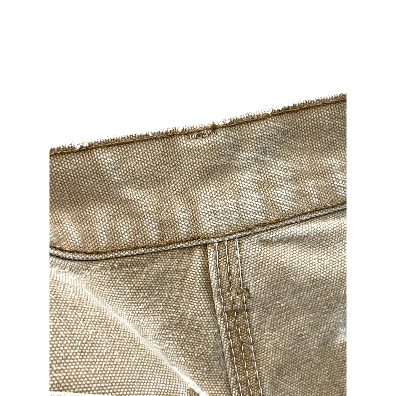 Vintage 1990's Carhartt Distressed Tan Carpenter Shorts