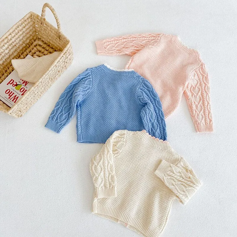 Vintage Floral Embroidered Cardigan 6M-3T