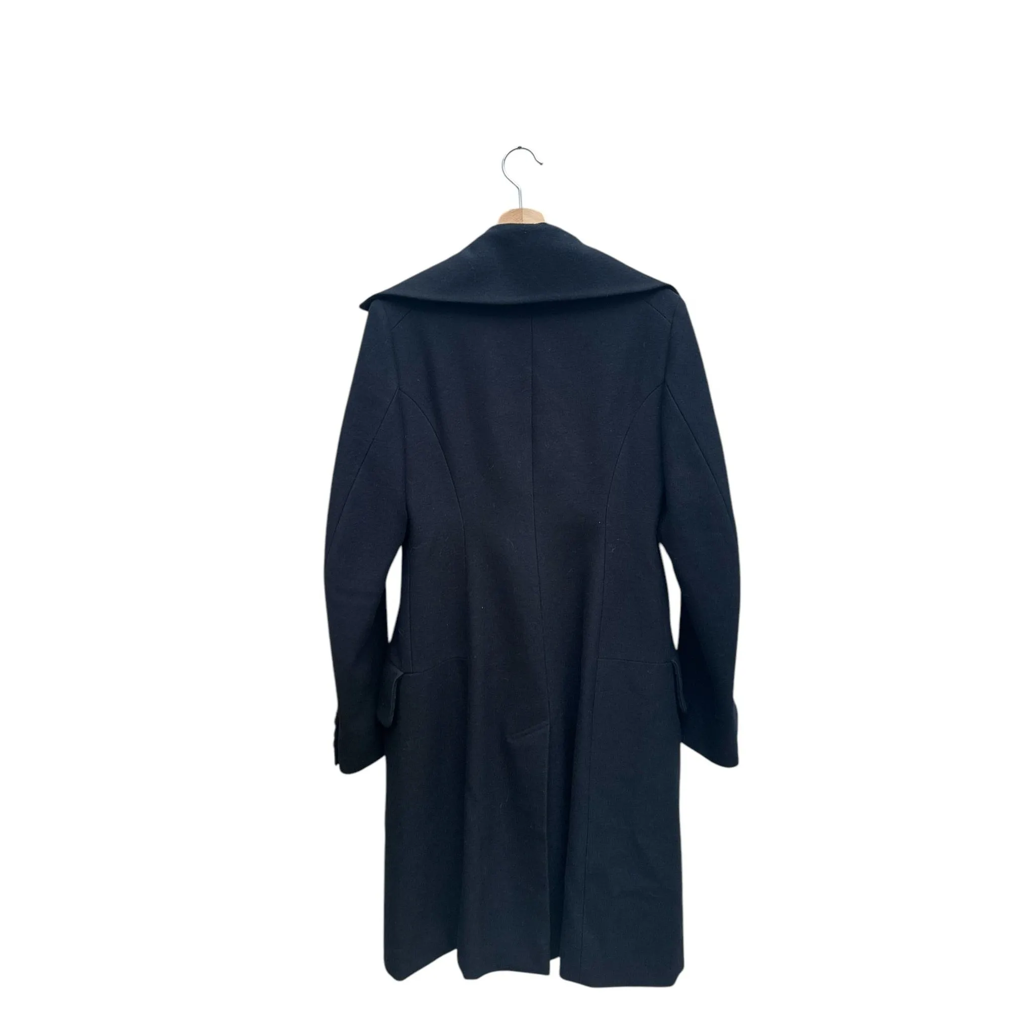 Vintage Navy Double Breasted Wool Coat