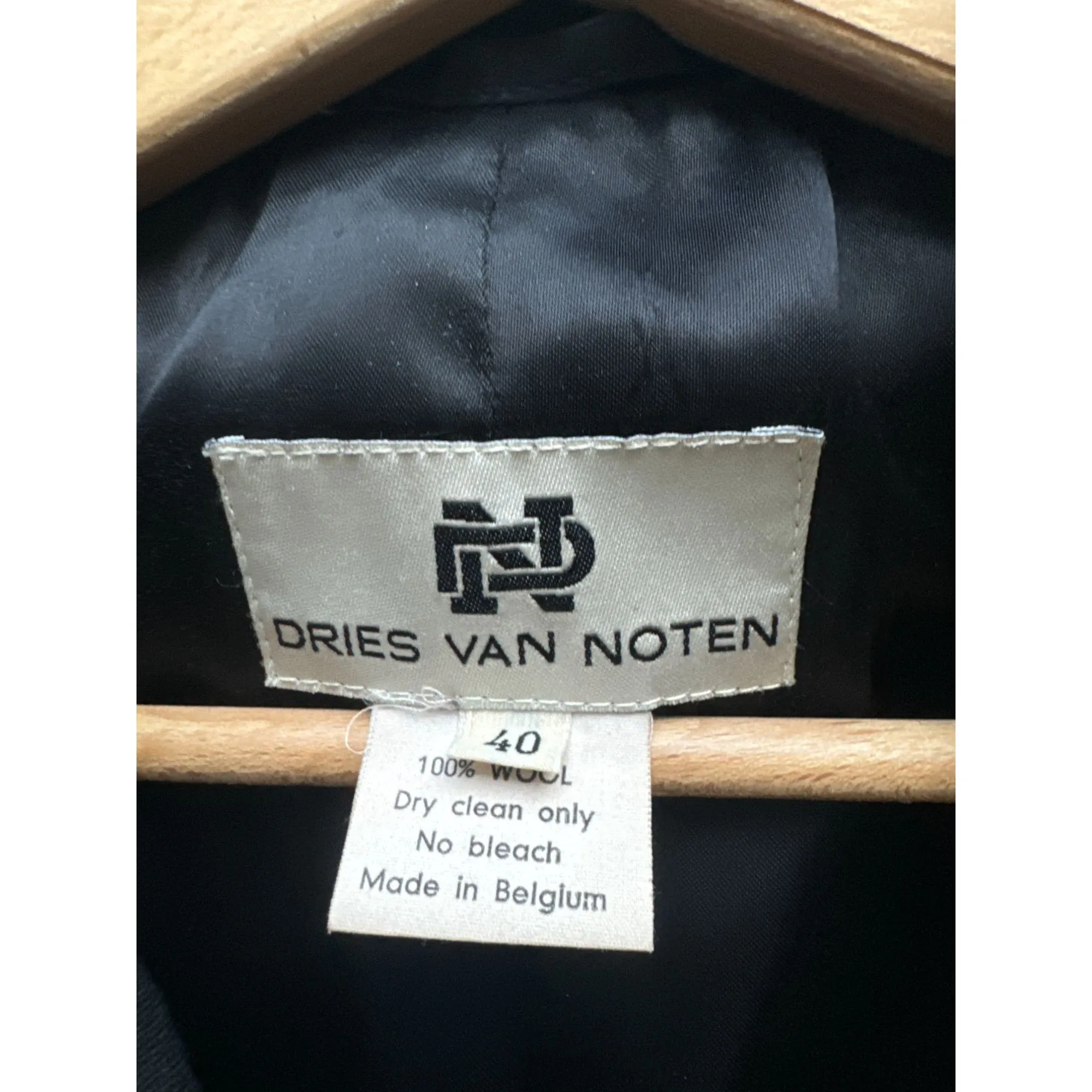 Vintage Navy Double Breasted Wool Coat