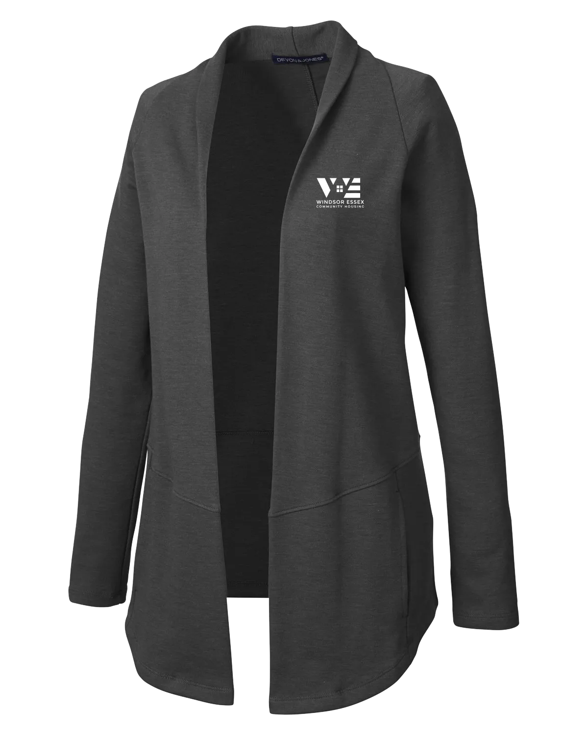 Windsor Essex Community Housing Ladies' Charleston Cardigan with Embroidered Logo