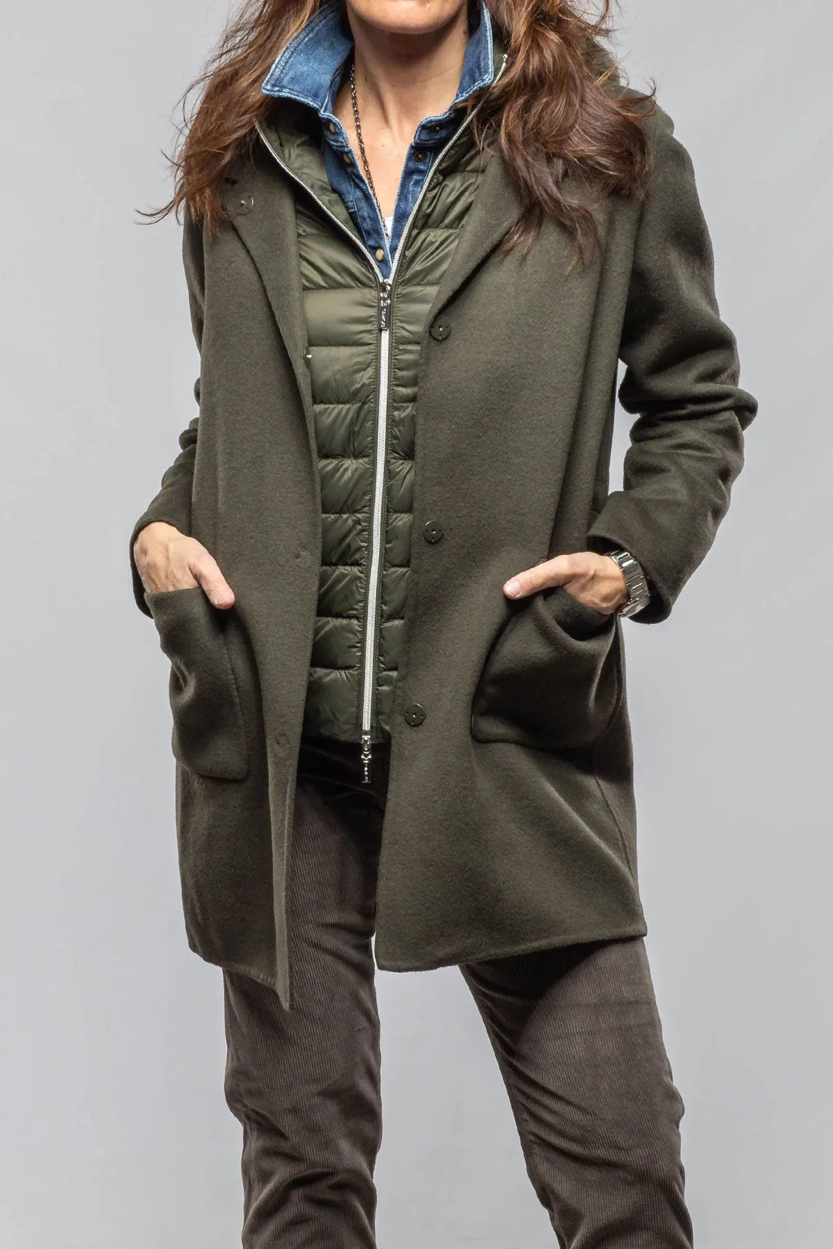 Wyona Wool Coat w/Down Vest