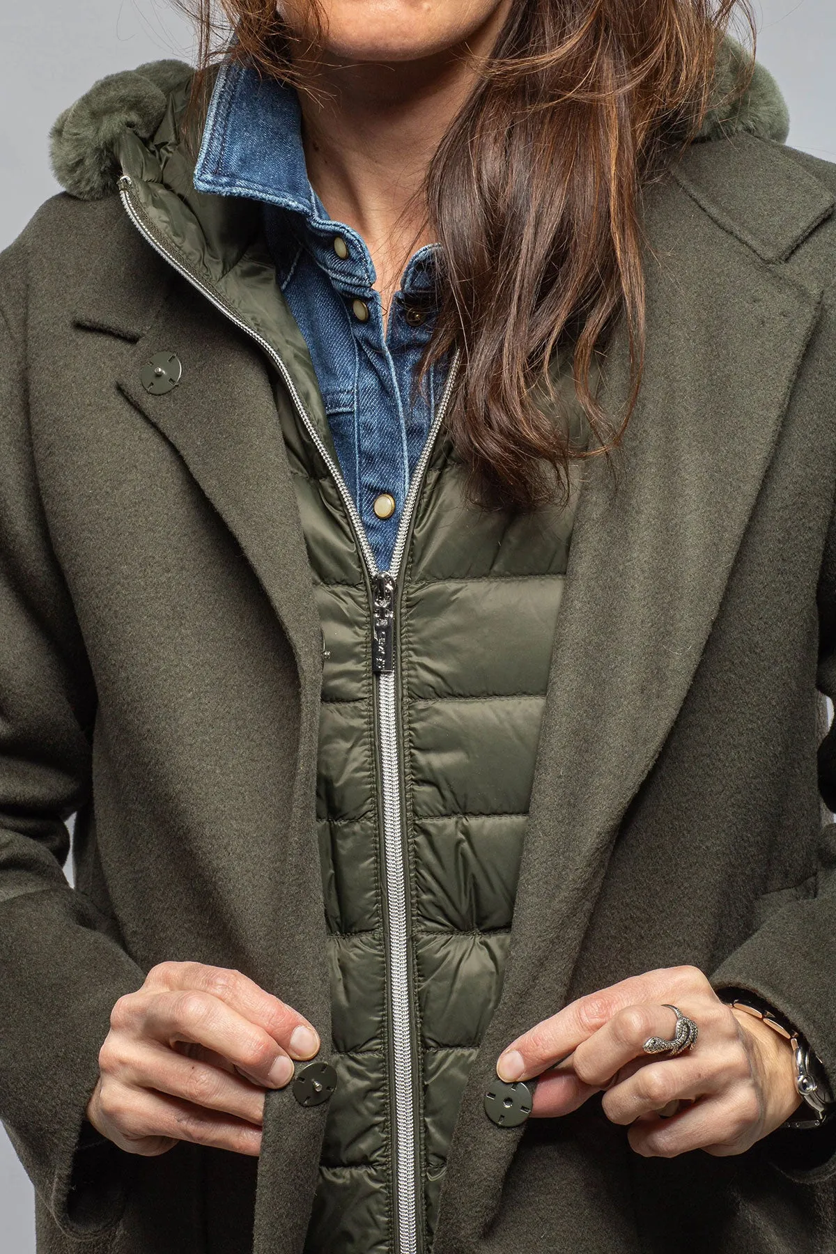 Wyona Wool Coat w/Down Vest
