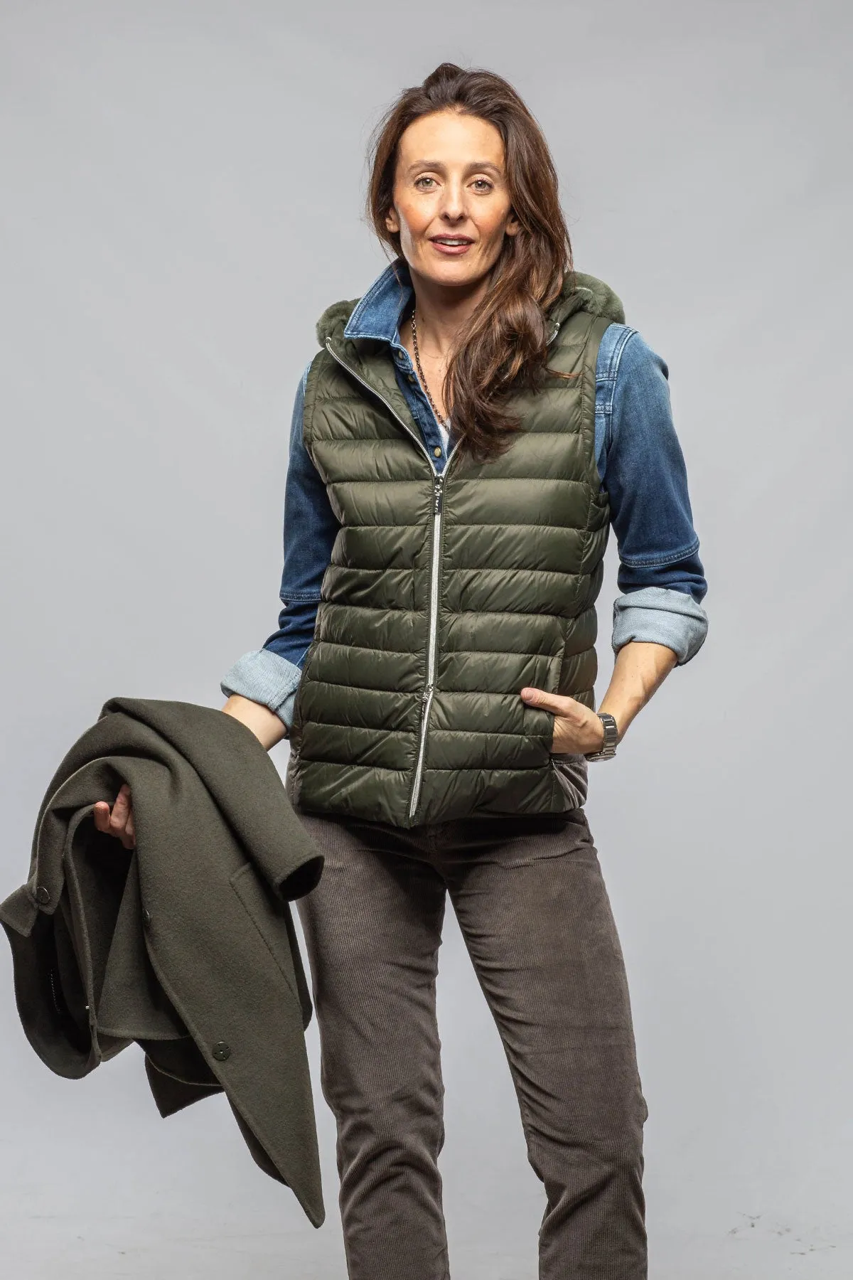 Wyona Wool Coat w/Down Vest
