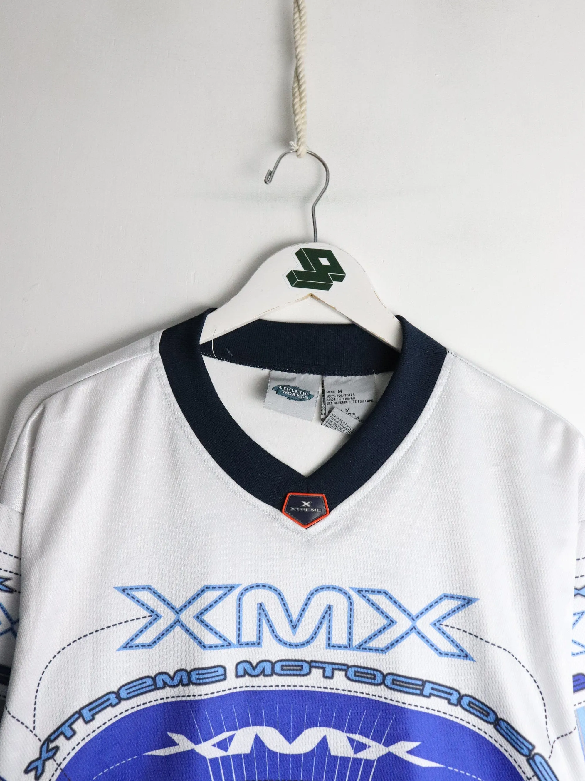Xtreme Motocross Jersey Fits Mens Large White Blue