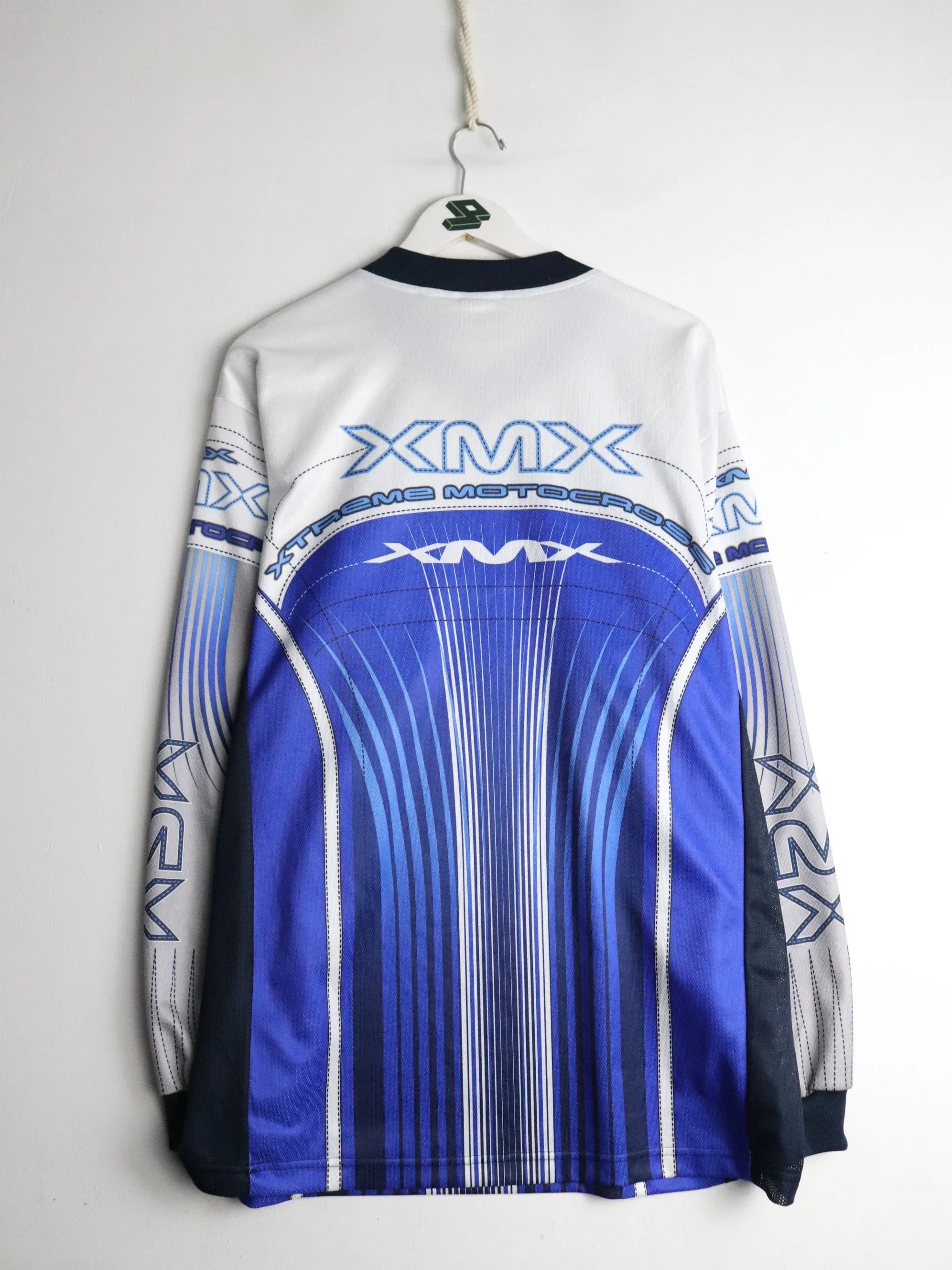 Xtreme Motocross Jersey Fits Mens Large White Blue