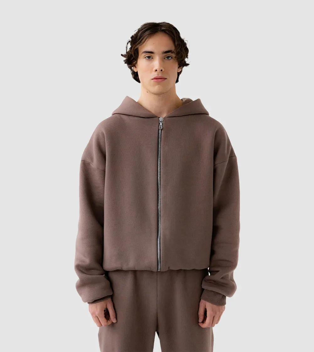 Zip Hoodie November Brown | Perplex
