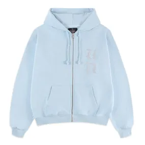 Zip Hoodie Rhinestone Blue | Unknown